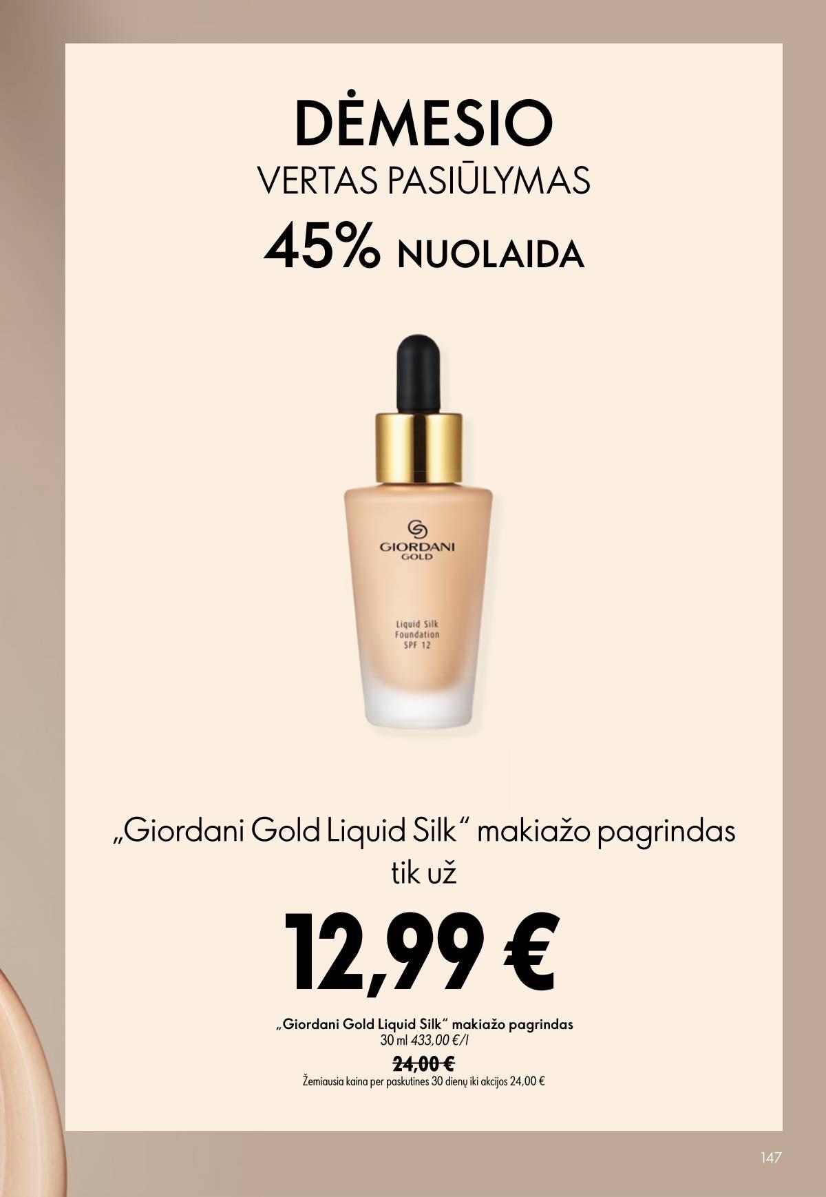 Oriflame - Oriflame akcijų katalogas 147 puslapis