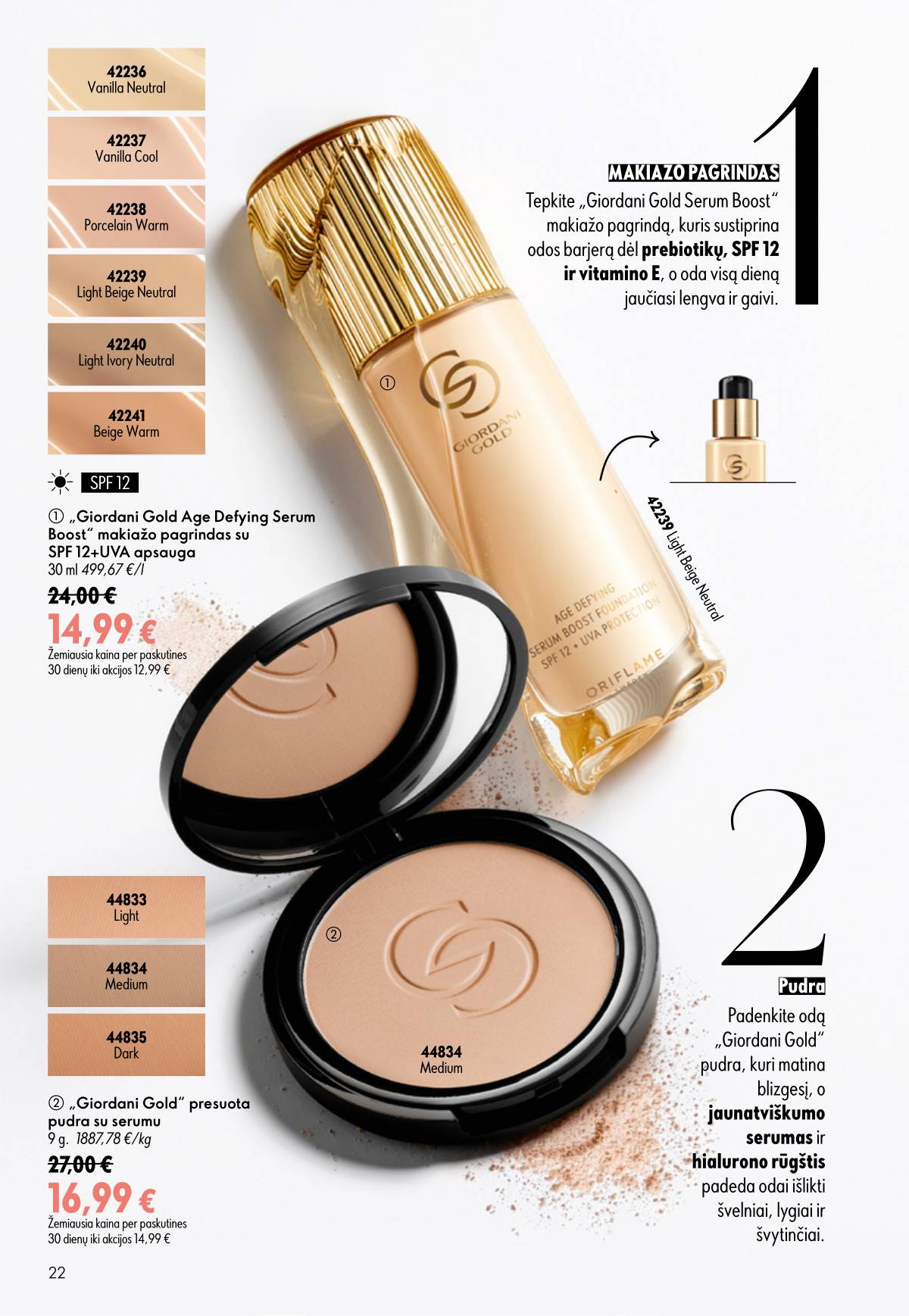 Oriflame - Oriflame akcijų katalogas 22 puslapis