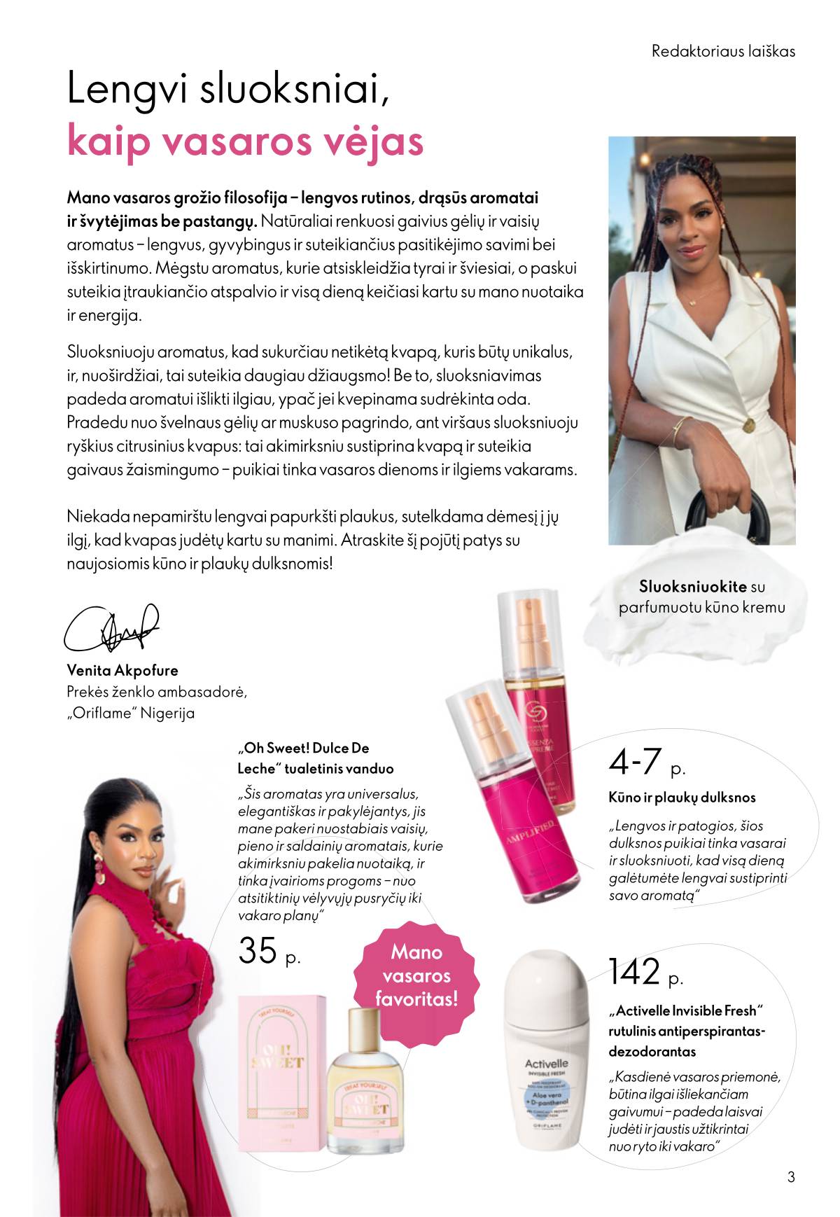 Oriflame - Oriflame akcijų katalogas 3 puslapis