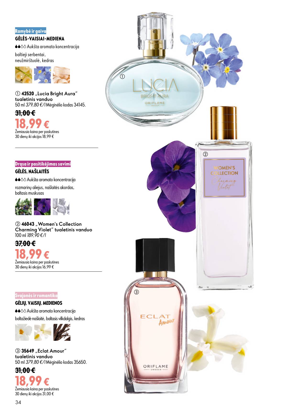 Oriflame - Oriflame akcijų katalogas 34 puslapis