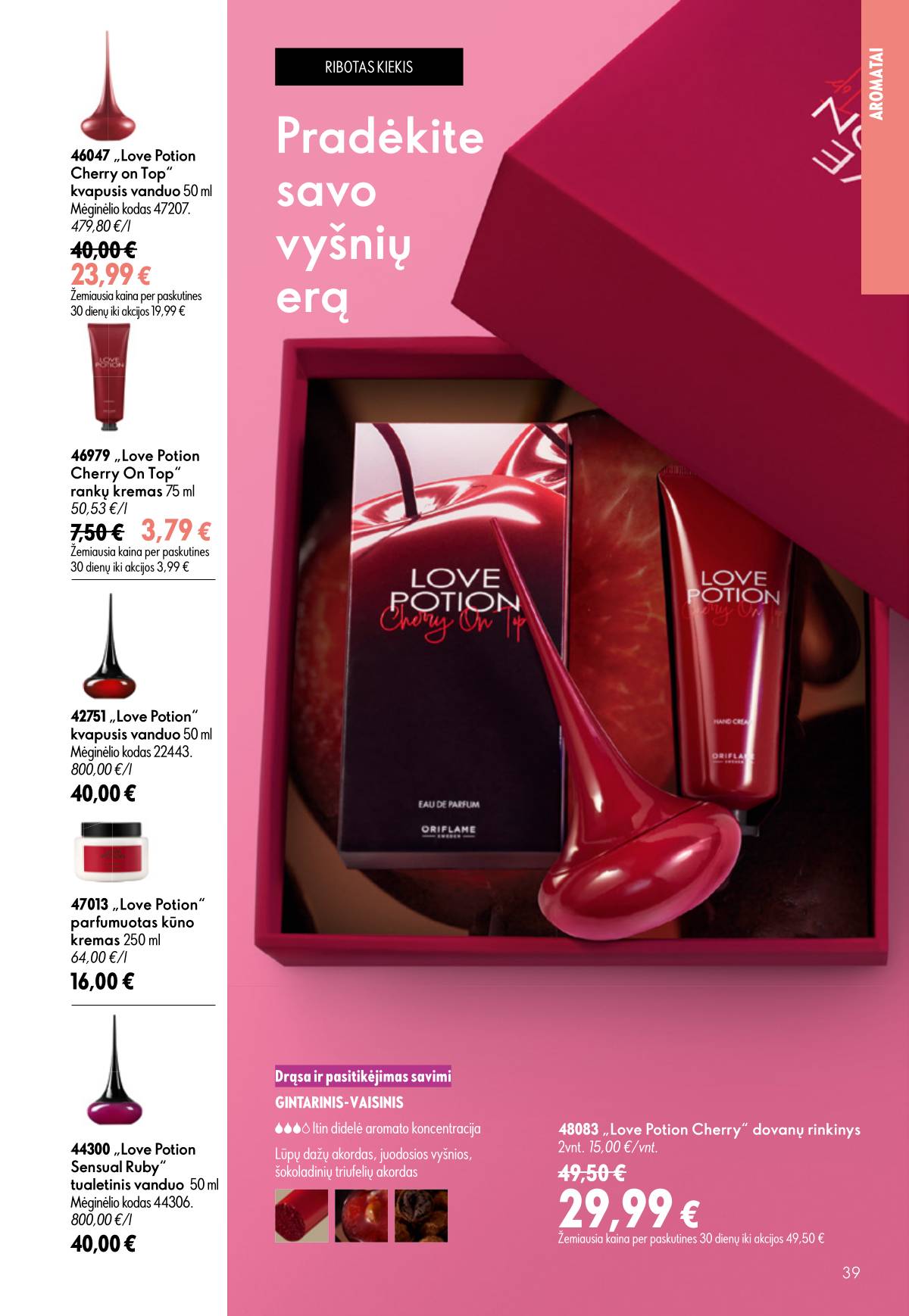 Oriflame - Oriflame akcijų katalogas 39 puslapis