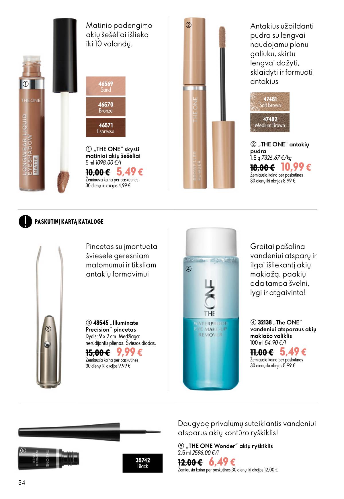 Oriflame - Oriflame akcijų katalogas 54 puslapis