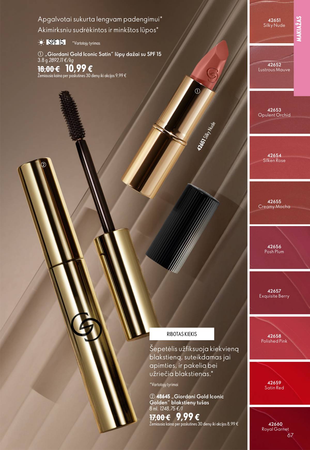 Oriflame - Oriflame akcijų katalogas 67 puslapis