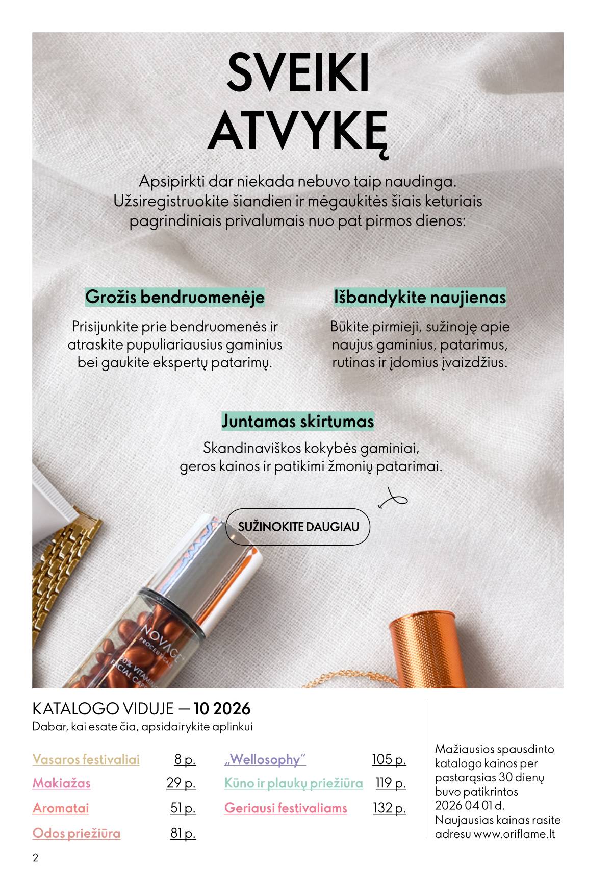 Oriflame - Oriflame kaltalogas | 2026-07-15 - 2026-08-04 2 puslapis