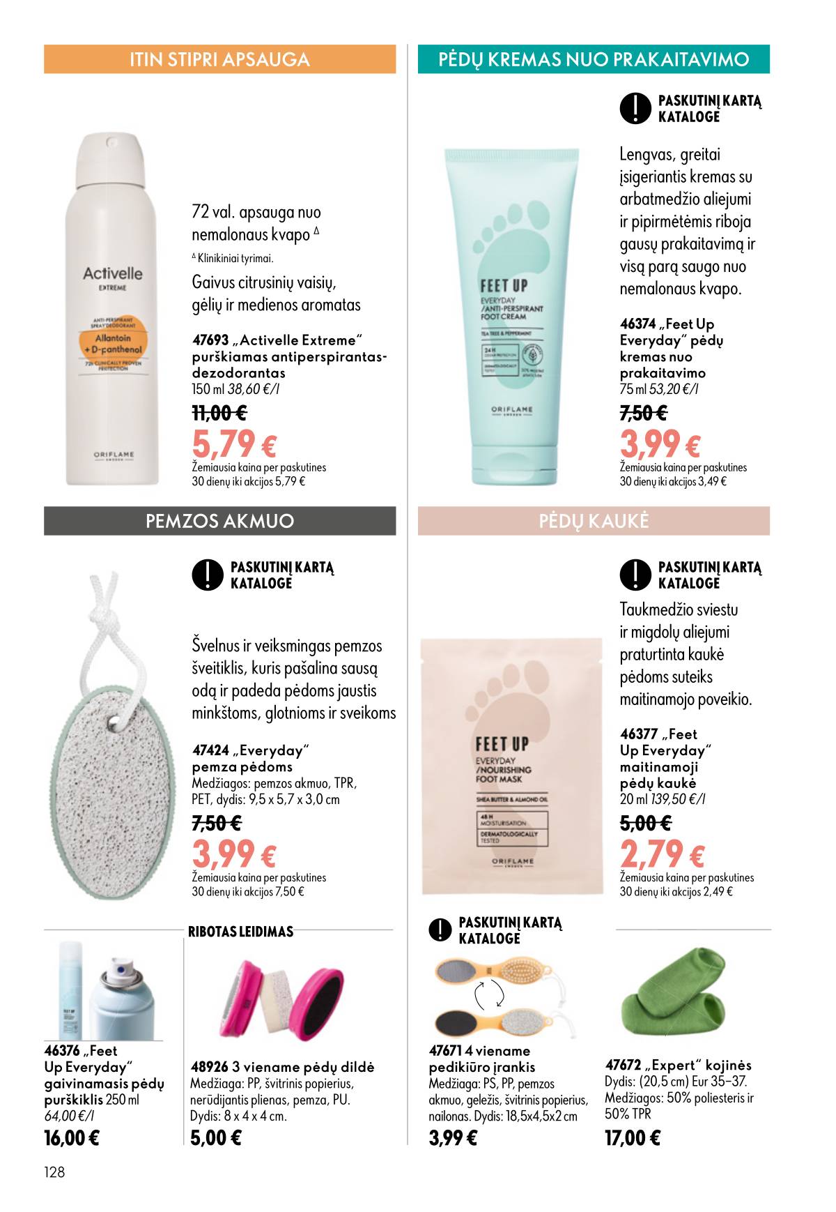 Oriflame - Oriflame akcijų katalogas 128 puslapis
