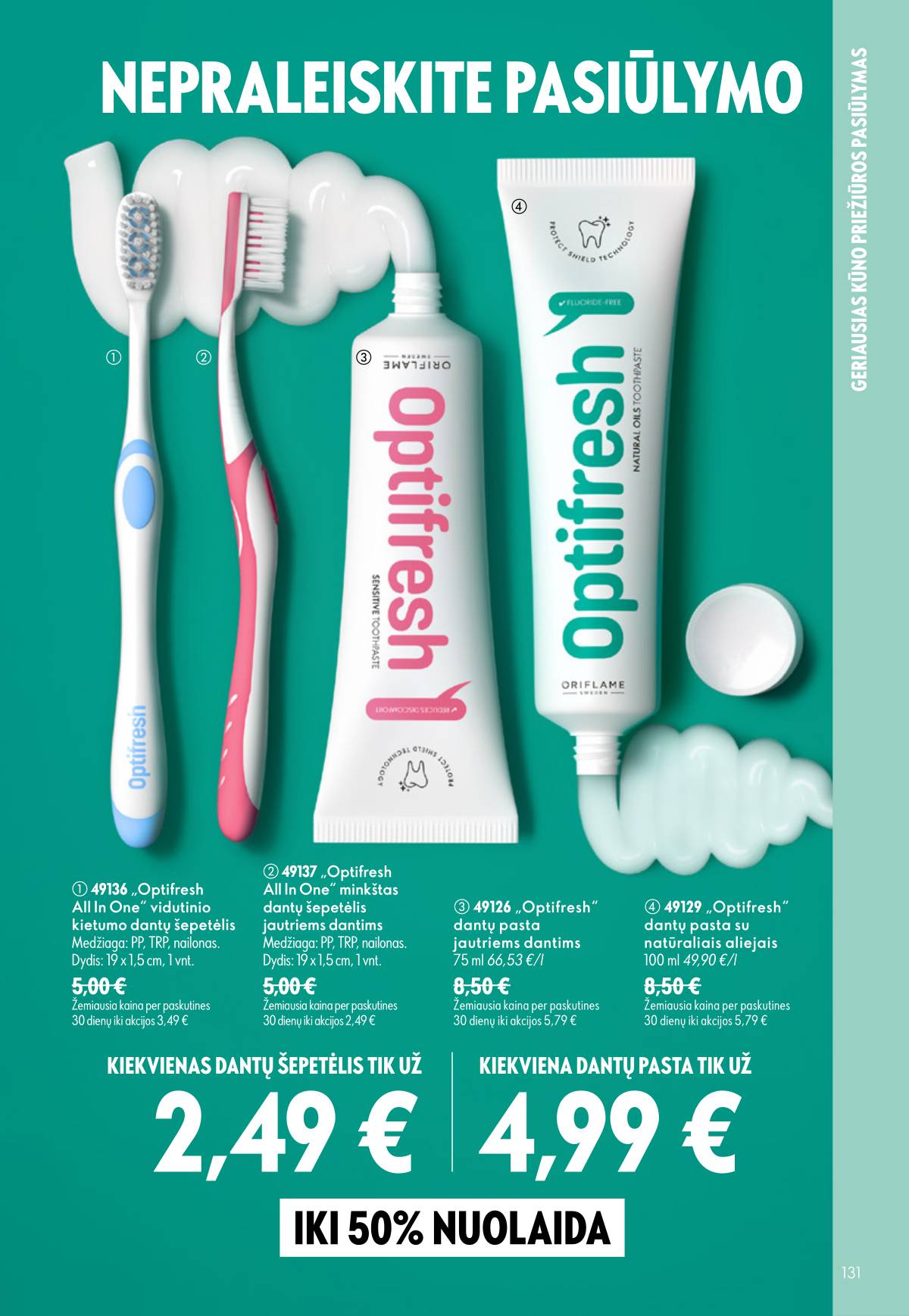 Oriflame - Oriflame akcijų katalogas 131 puslapis