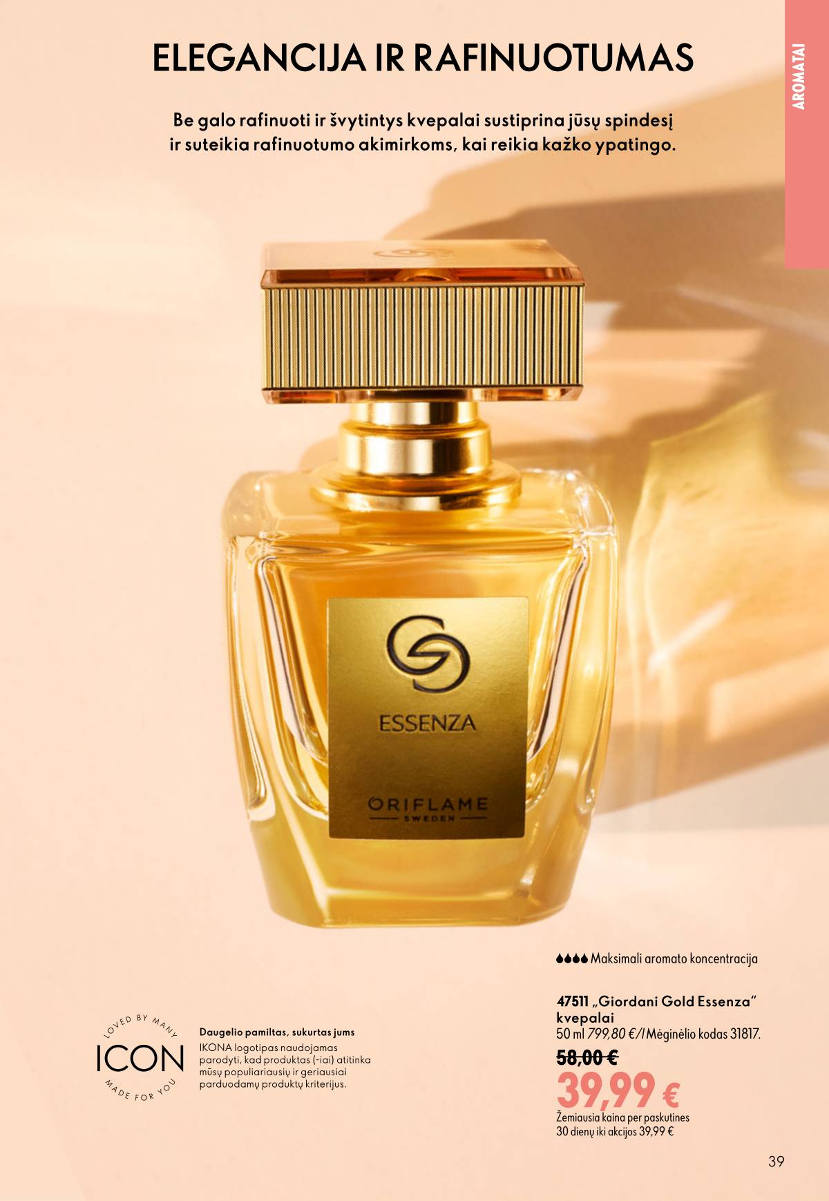 Oriflame - Oriflame akcijų katalogas 39 puslapis