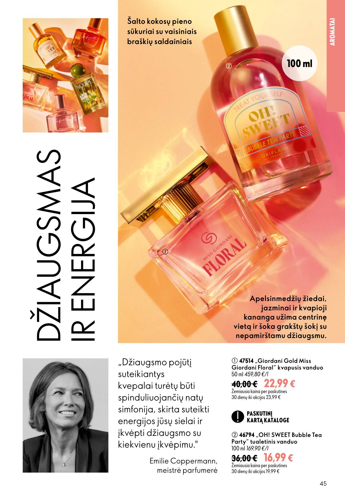 Oriflame - Oriflame akcijų katalogas 45 puslapis
