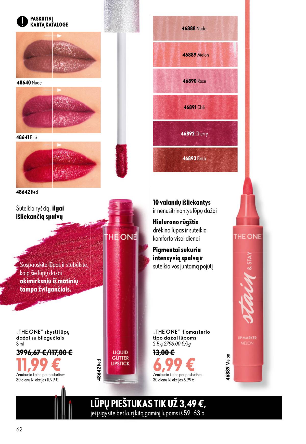 Oriflame - Oriflame akcijų katalogas 62 puslapis