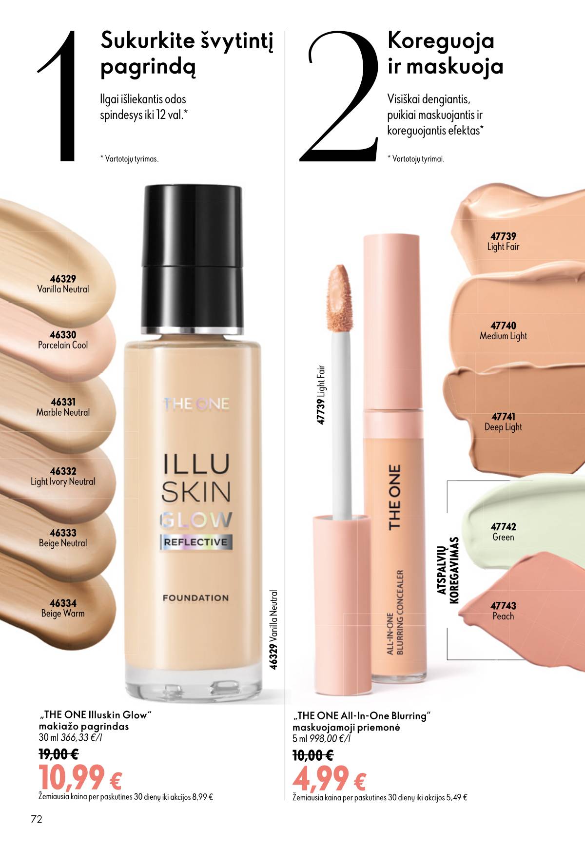 Oriflame - Oriflame akcijų katalogas 72 puslapis