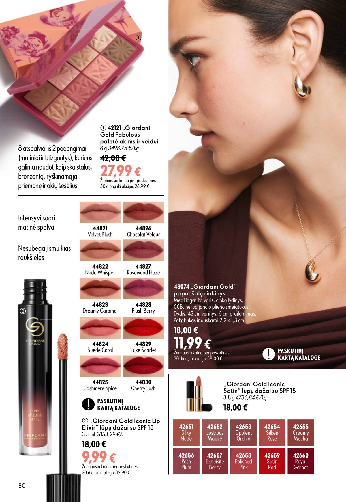 Oriflame - Oriflame akcijų katalogas 80 puslapis