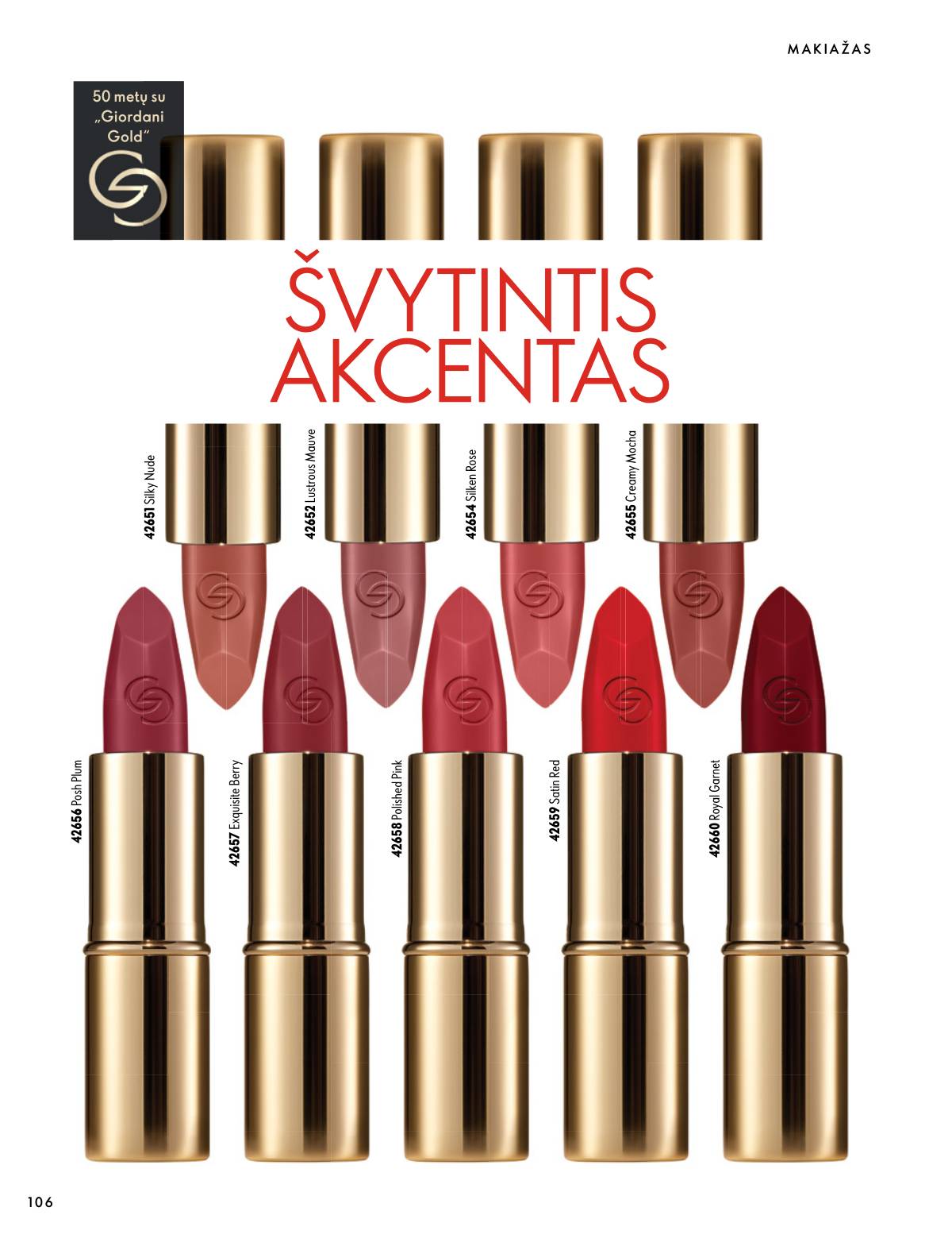 Oriflame - Oriflame akcijų katalogas 106 puslapis