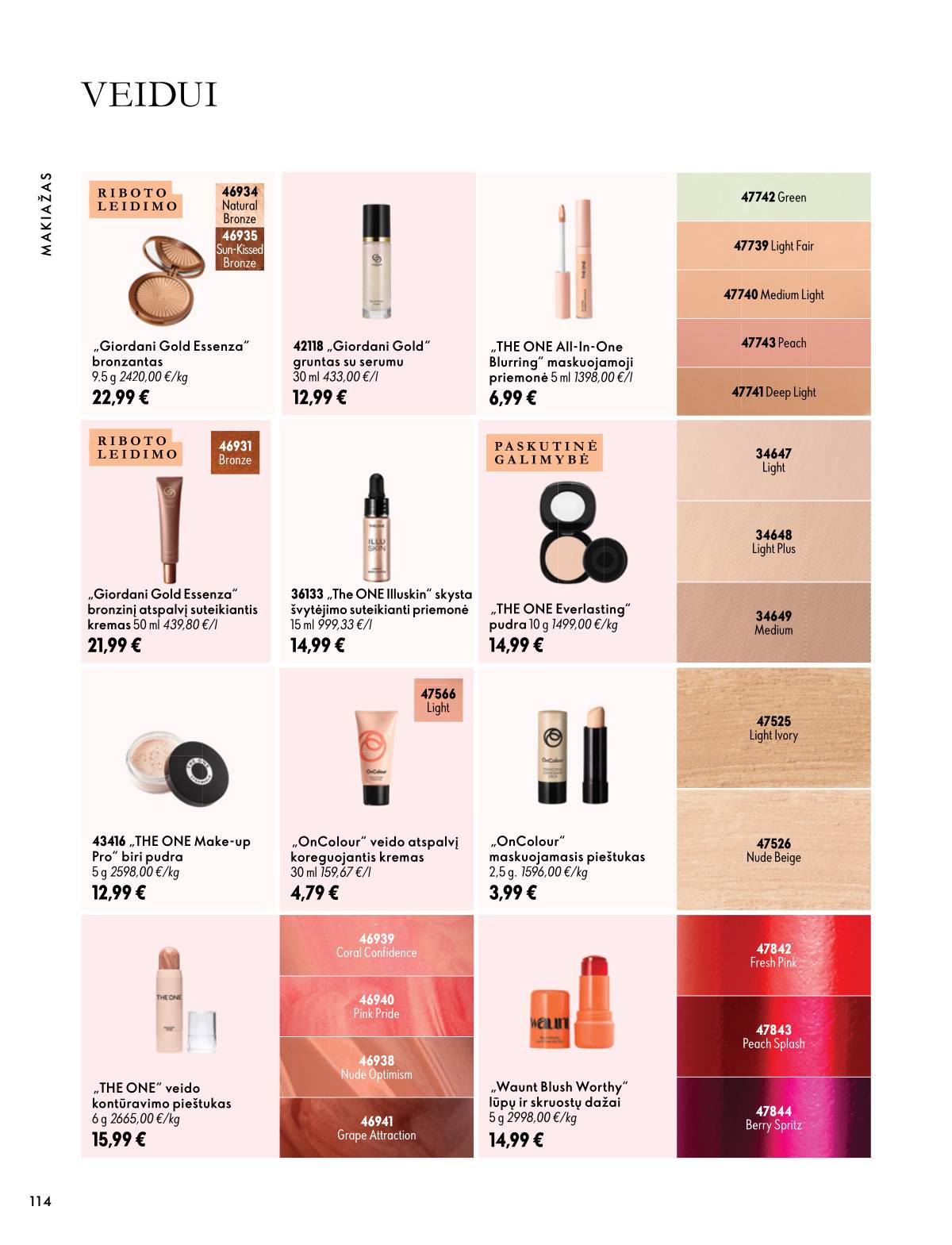 Oriflame - Oriflame akcijų katalogas 114 puslapis