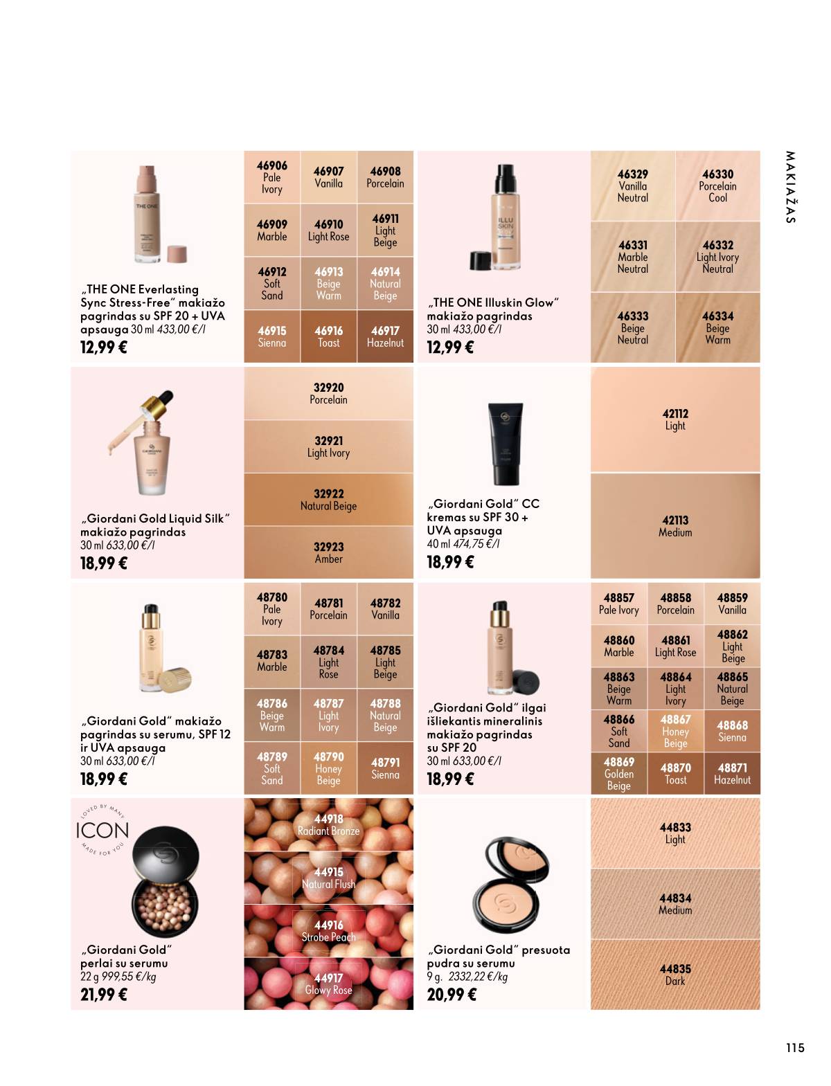 Oriflame - Oriflame akcijų katalogas 115 puslapis