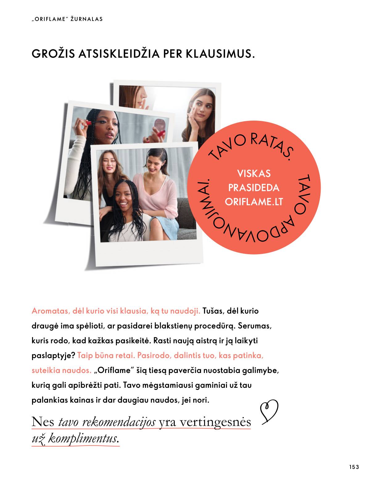 Oriflame - Oriflame akcijų katalogas 153 puslapis