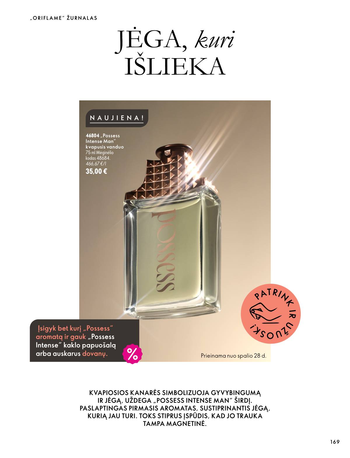 Oriflame - Oriflame akcijų katalogas 169 puslapis