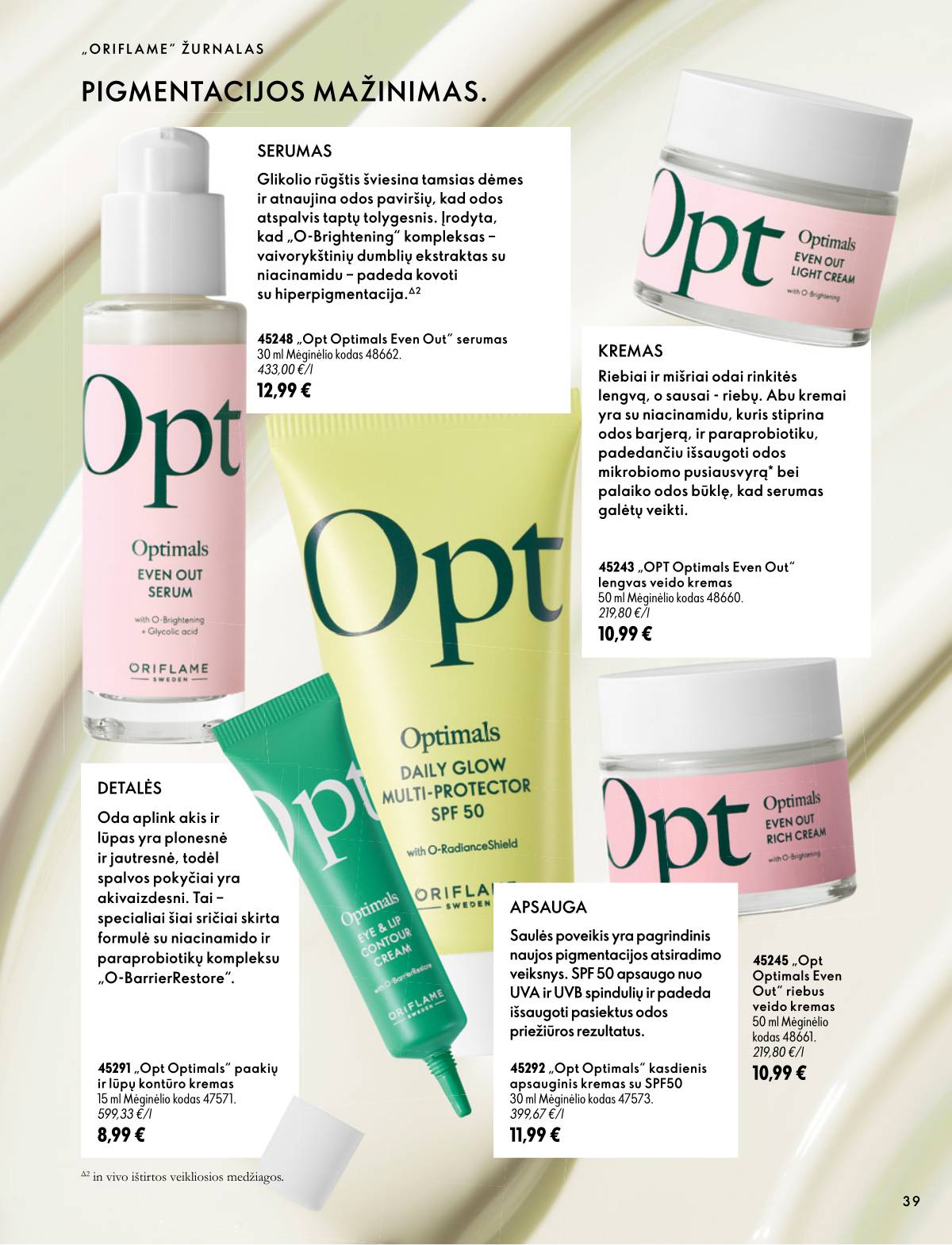Oriflame - Oriflame akcijų katalogas 39 puslapis
