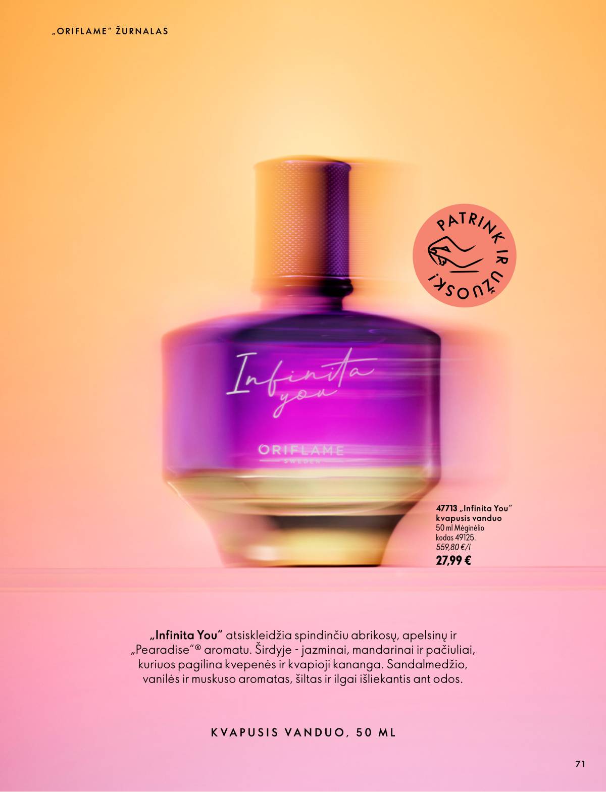 Oriflame - Oriflame akcijų katalogas 71 puslapis