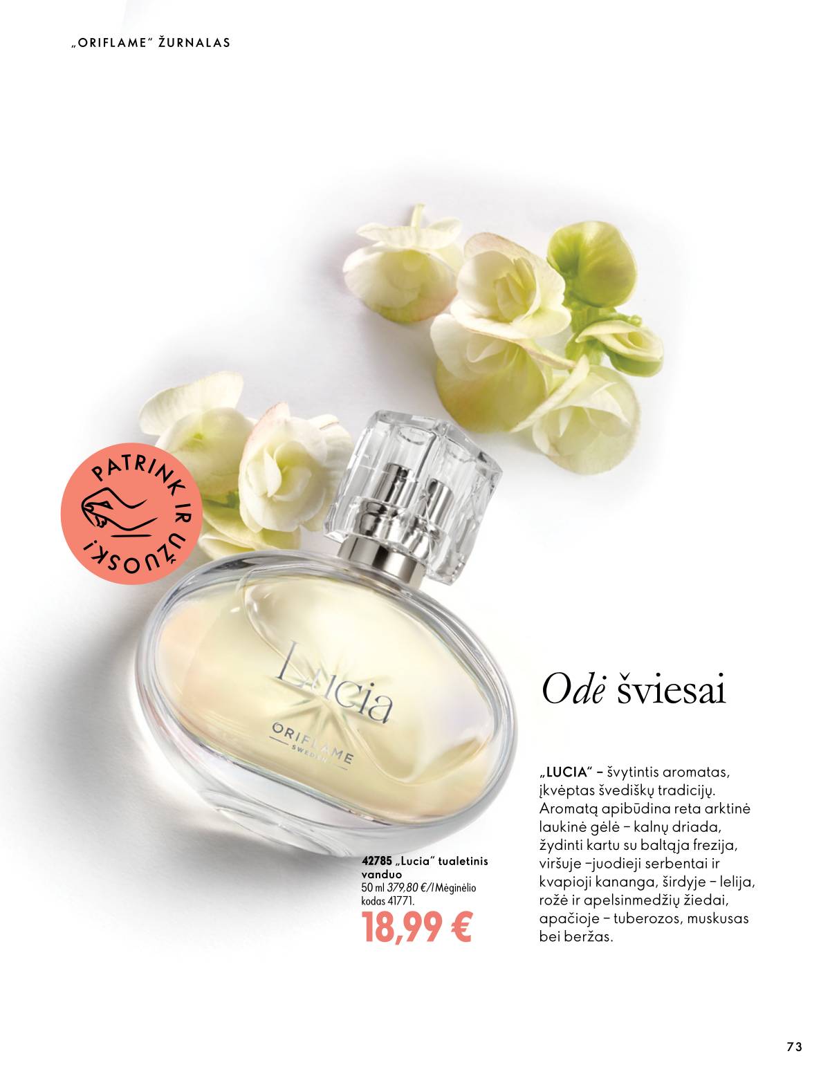 Oriflame - Oriflame akcijų katalogas 73 puslapis