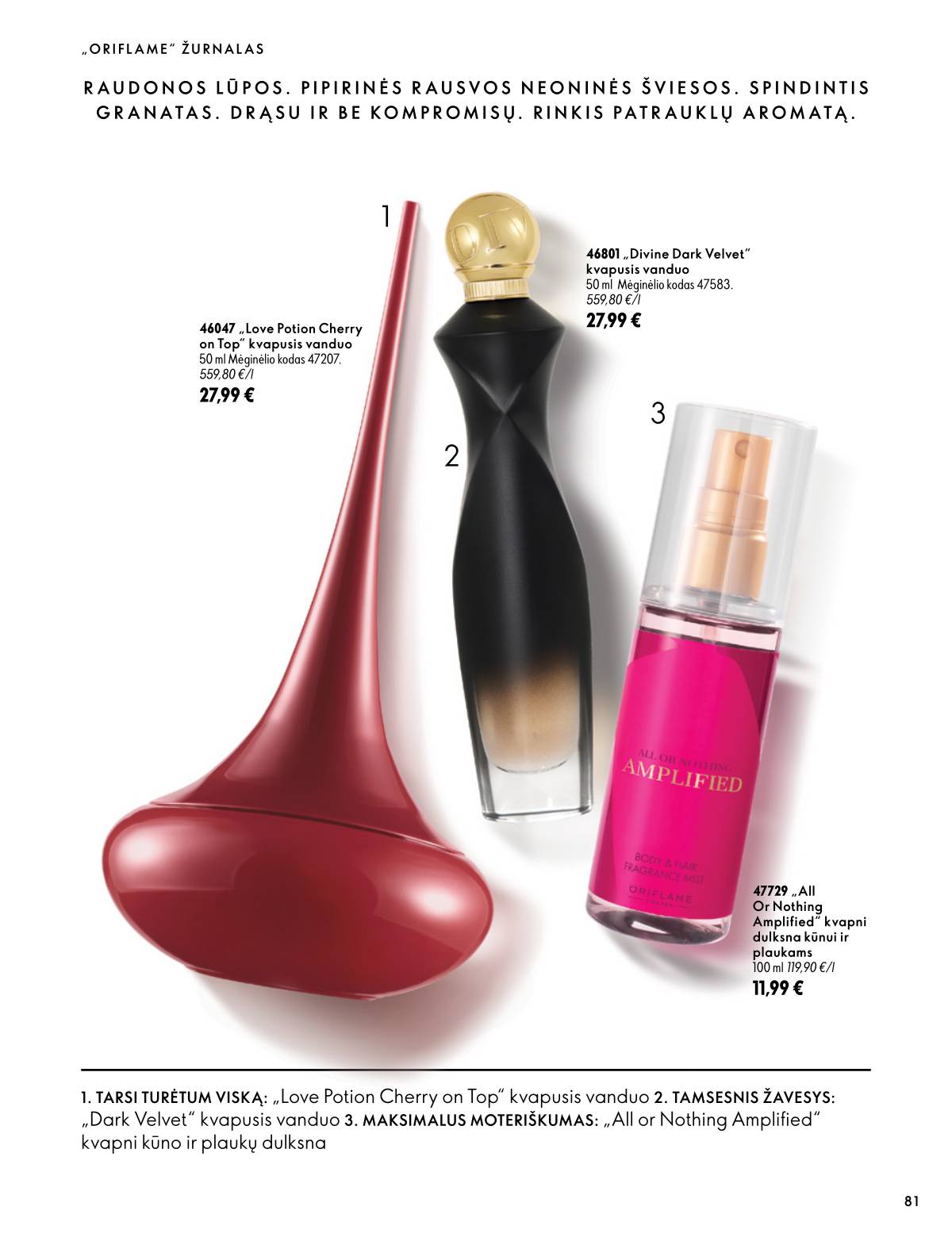 Oriflame - Oriflame akcijų katalogas 81 puslapis