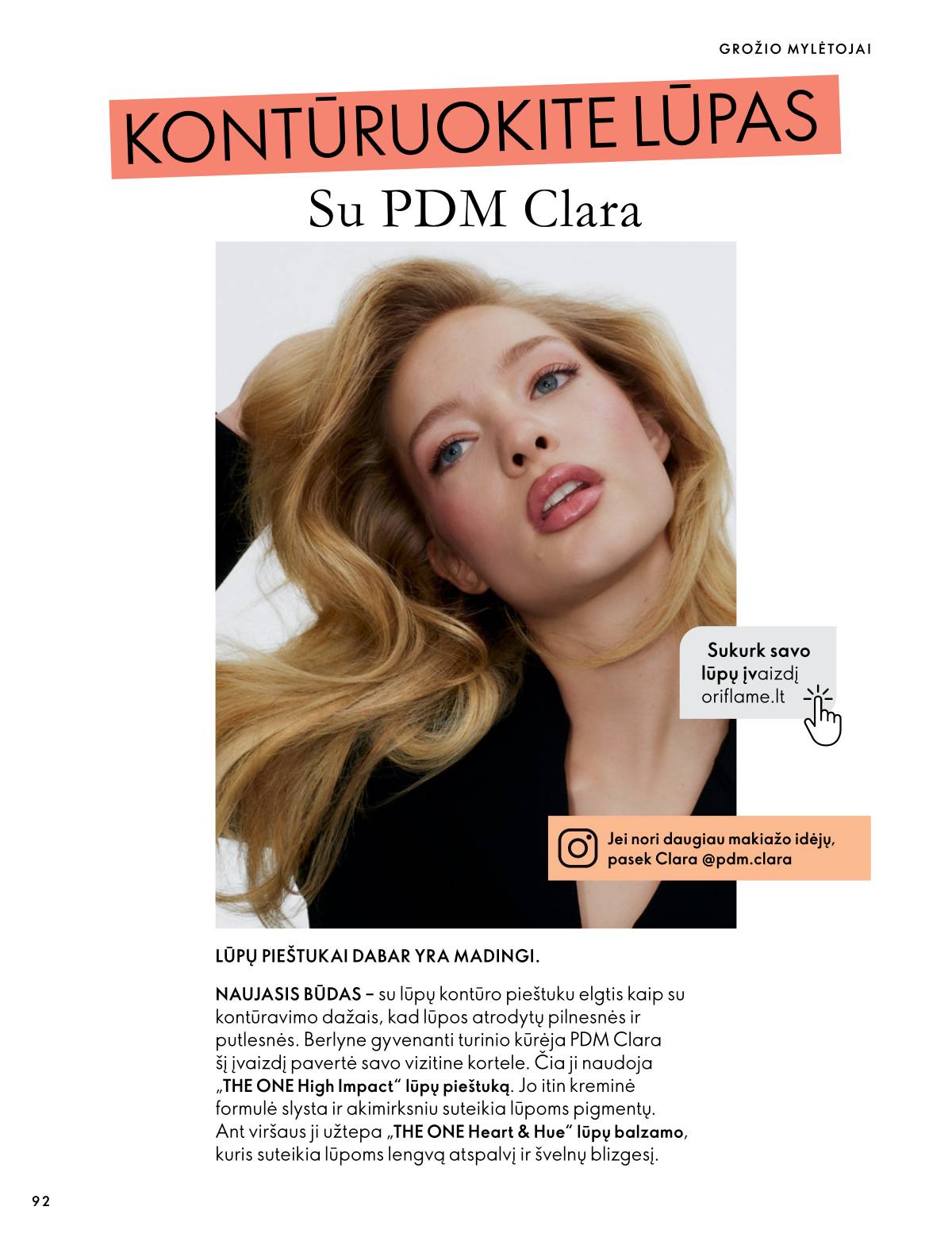 Oriflame - Oriflame akcijų katalogas 92 puslapis