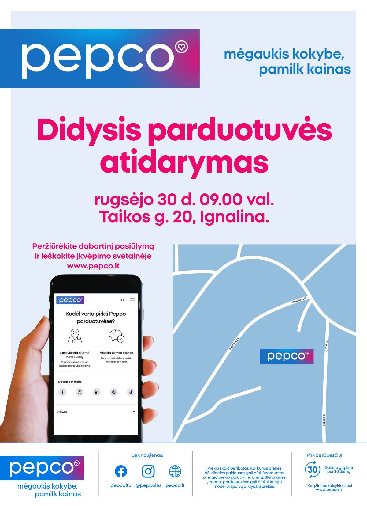 PEPCO - PEPCO leidinys - Didysis parduotuvės atidarymas rugsėjo 30 d. 09.00 val. Taikos g. 20, Ignalina 2 puslapis