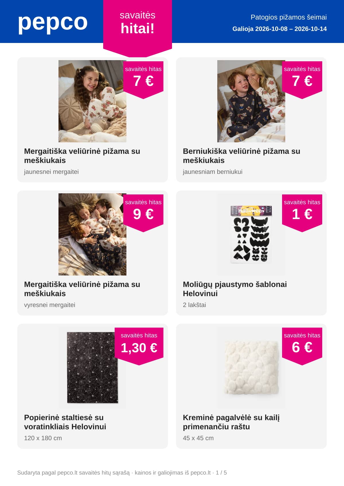 PEPCO - PEPCO savaitės hitai  1 puslapis