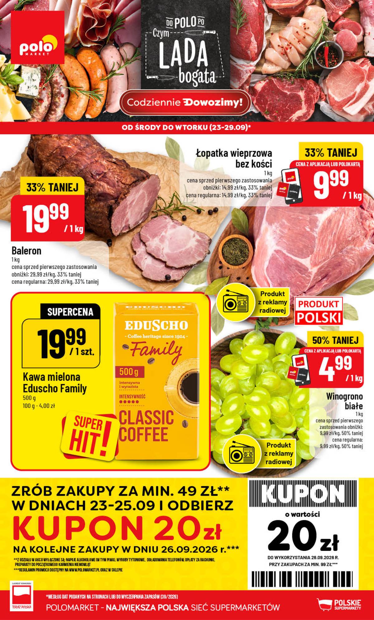 POLOmarket - Gazetka POLOmarket 1 puslapis