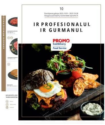 PROMO Cash&Carry - Promo Food Service "Ir profesionalui, ir gurmanui" leidinys 2025-10-01 – 2025-10-28