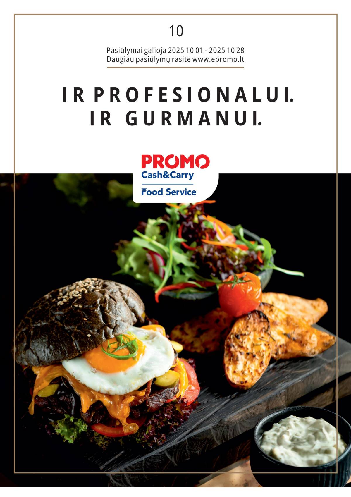 PROMO Cash&Carry - Promo Food Service "Ir profesionalui, ir gurmanui" leidinys 1 puslapis