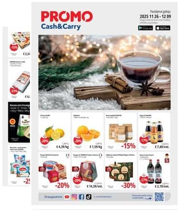 PROMO Cash&Carry - Promo Cash&Carry akcijų leidinys | 2025-11-26 - 2025-12-09 2025-11-26 – 2025-12-09