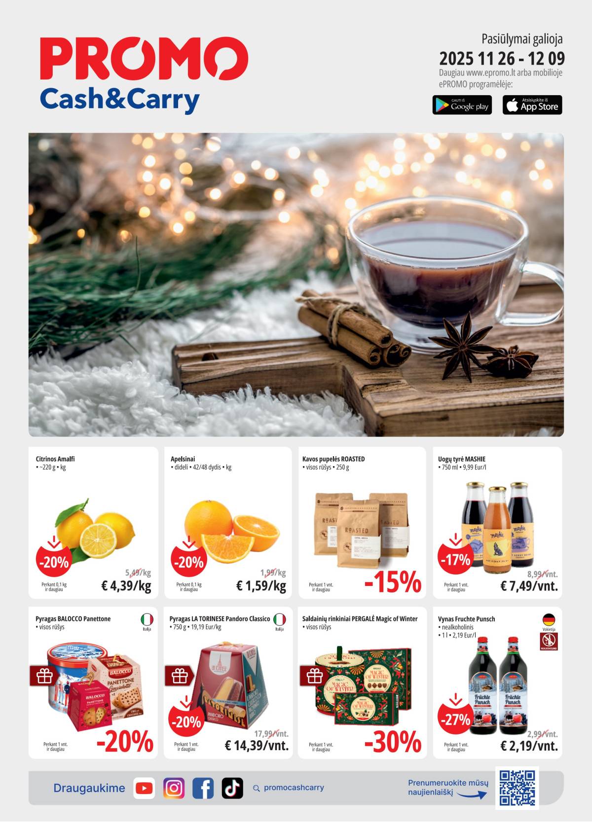 PROMO Cash&Carry - Promo Cash&Carry akcijų leidinys | 2025-11-26 - 2025-12-09 1 puslapis