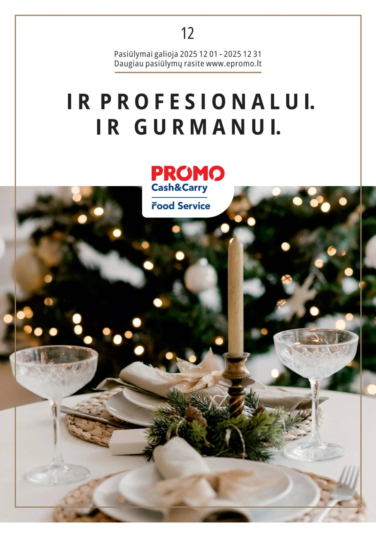 PROMO Cash&Carry - Promo Cash&Carry profesionalui ir gurmanui nuolaidų katalogas | 2025-12-01 - 2025-12-31 1 puslapis