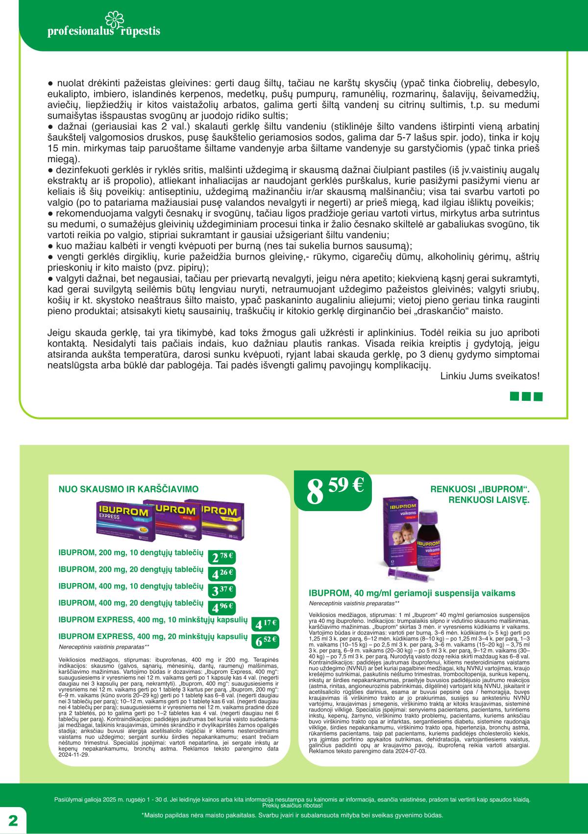 Ramunėlės vaistinė - Ramunėlės vaistinės akcijų leidinys 2 puslapis