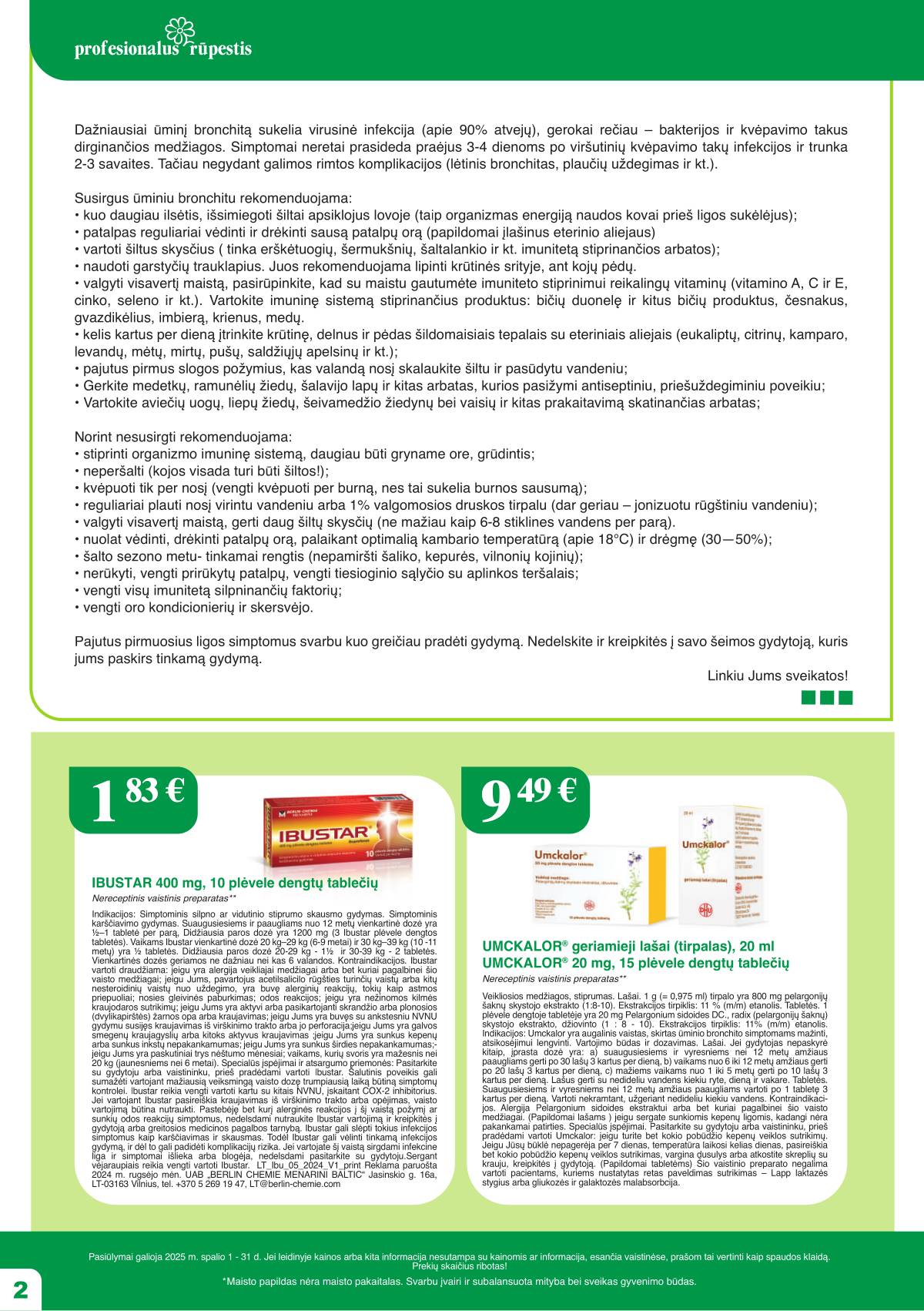 Ramunėlės vaistinė - Ramunėlės vaistinės akcijų leidinys 2 puslapis