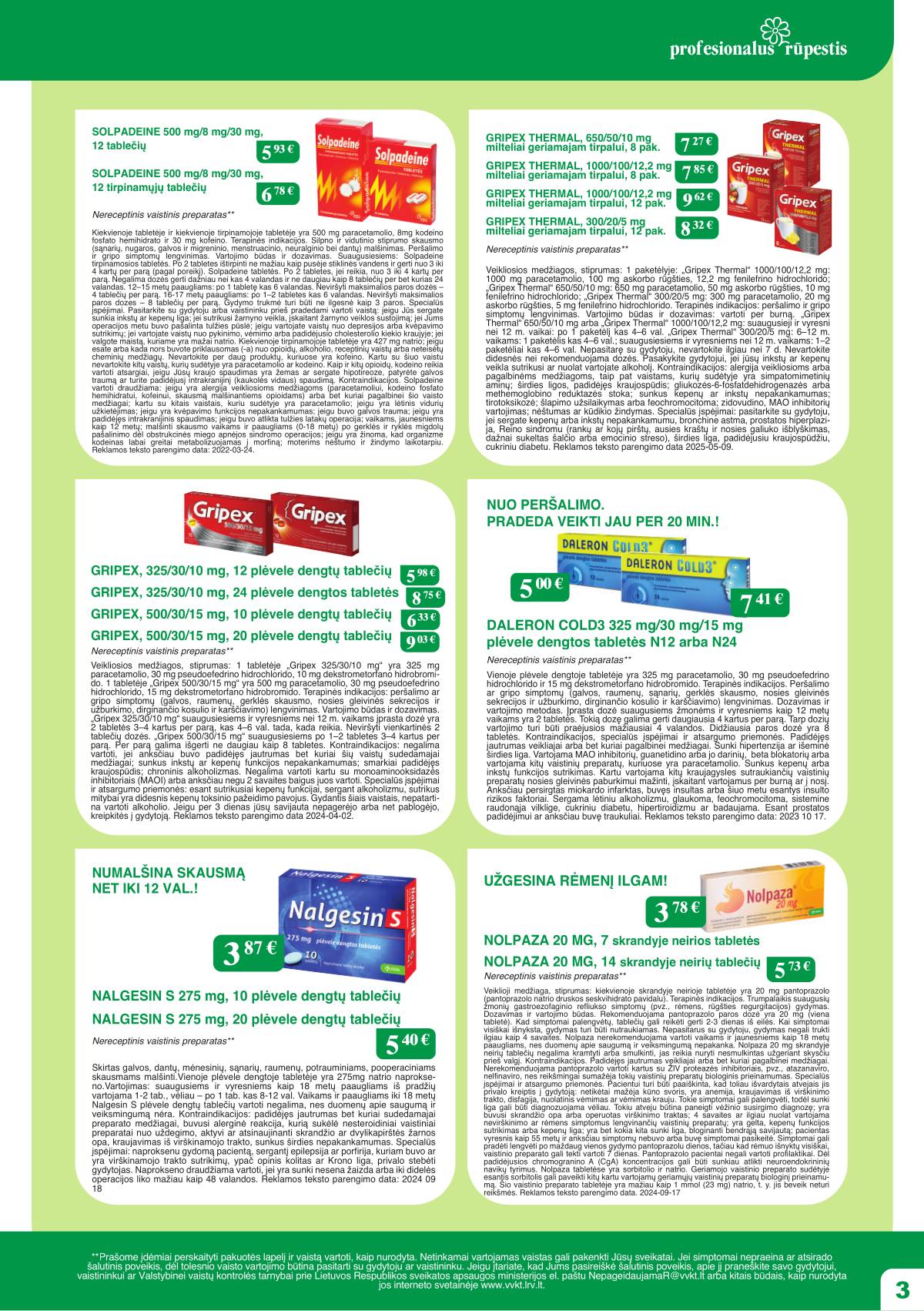 Ramunėlės vaistinė - Ramunėlės vaistinės akcijų leidinys 3 puslapis