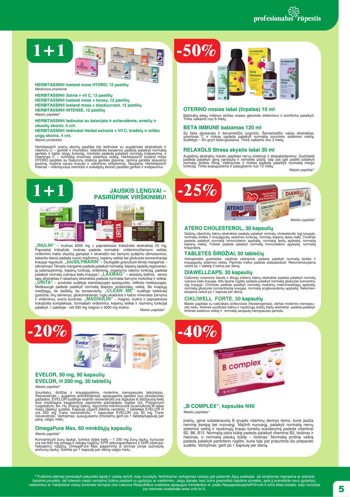 Ramunėlės vaistinė - Ramunėlės vaistinės akcijų leidinys 5 puslapis