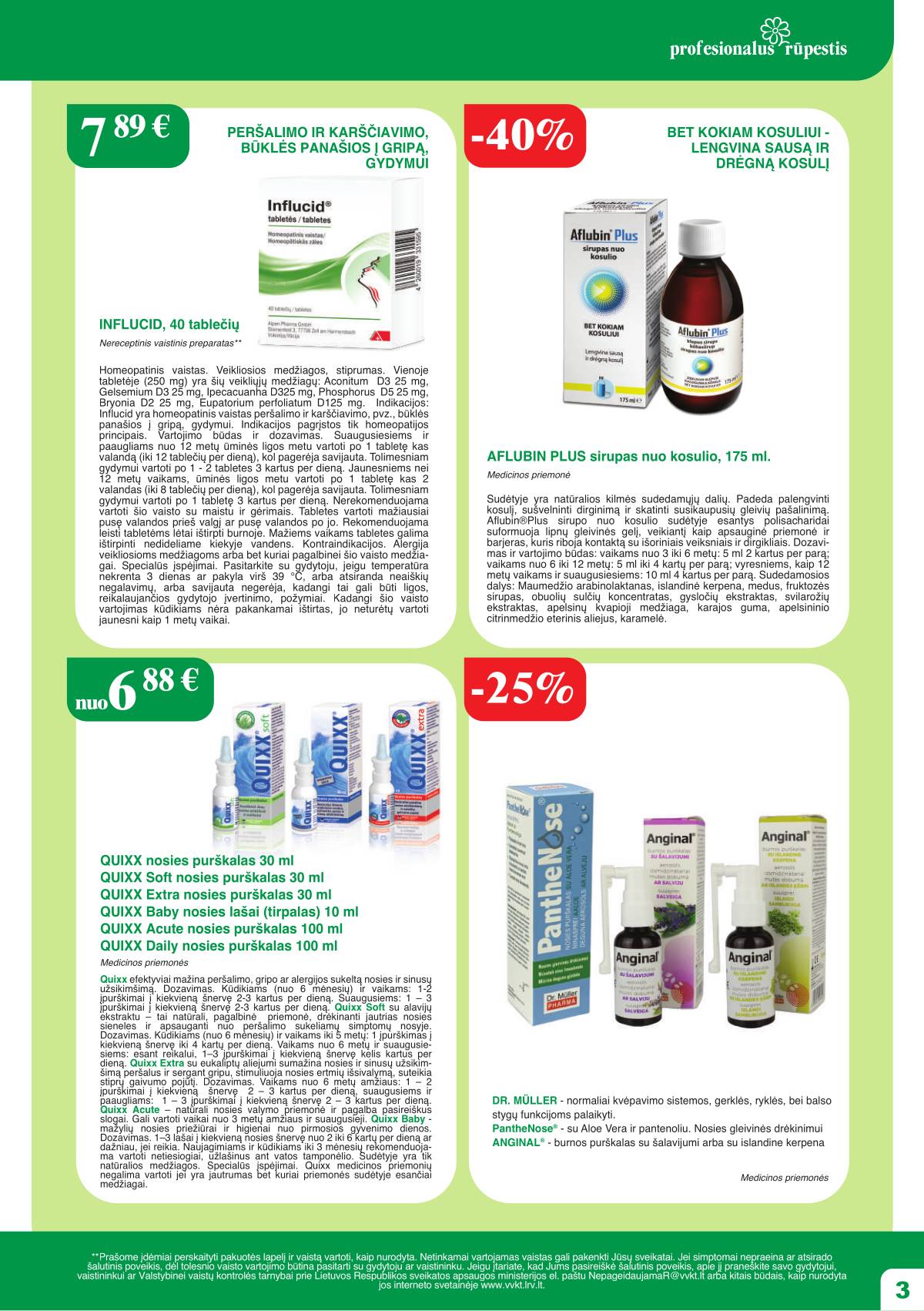 Ramunėlės vaistinė - Ramunėlės vaistinės akcijų leidinys | 2025-11-01 - 2025-11-30 3 puslapis