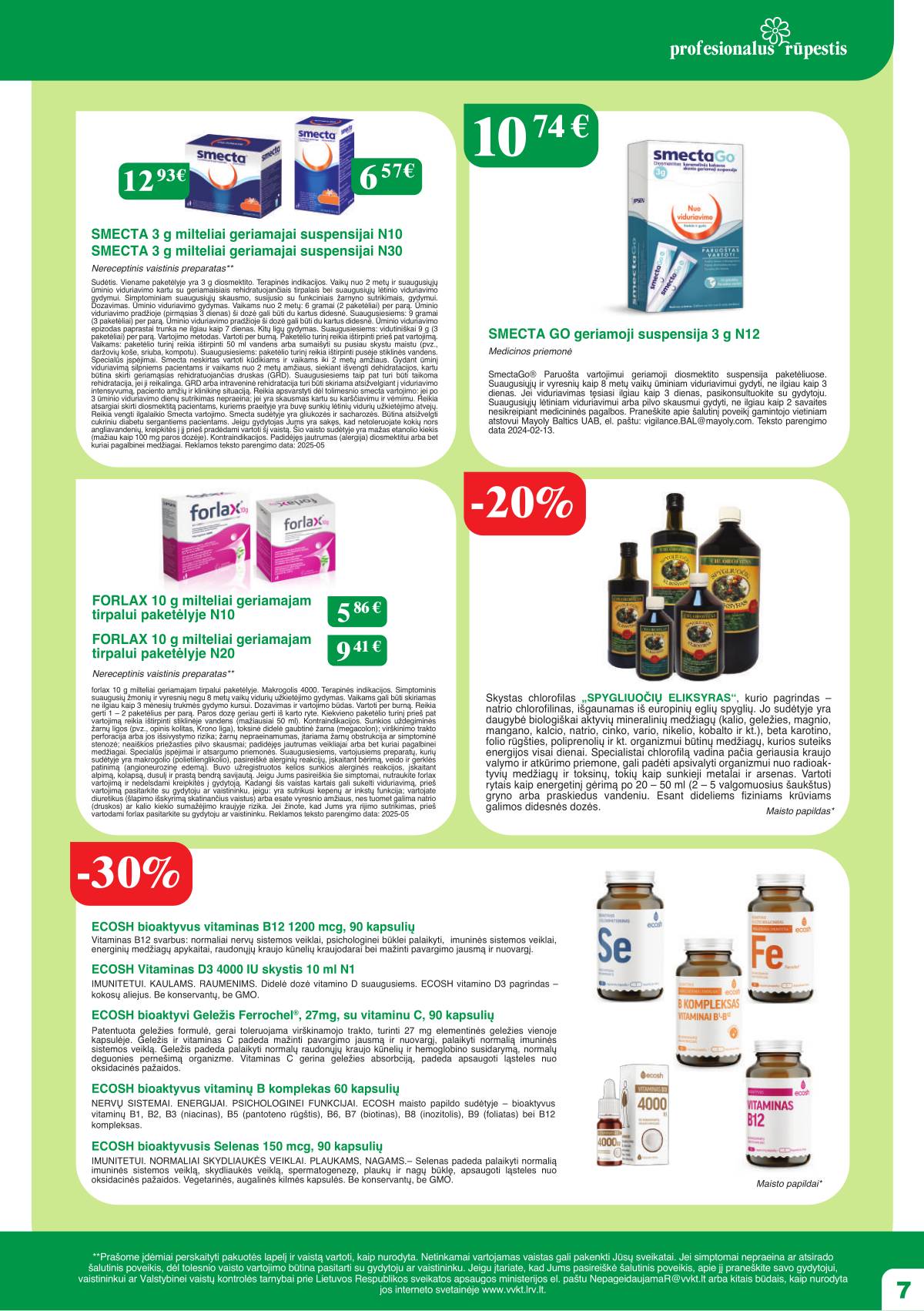 Ramunėlės vaistinė - Ramunėlės vaistinės akcijų leidinys | 2025-11-01 - 2025-11-30 7 puslapis