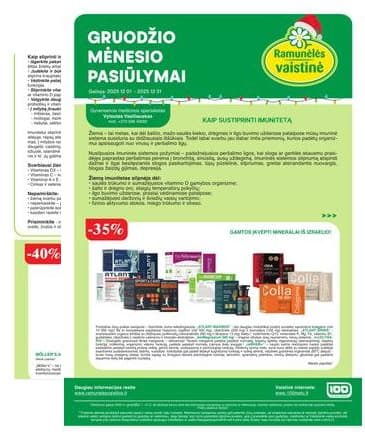 Ramunėlės vaistinė - Ramunėlės vaistinės akcijų leidinys | 2025-12-01 - 2025-12-31 2025-12-01 – 2025-12-31