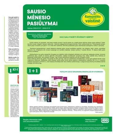 Ramunėlės vaistinė - Ramunėlės vaistinės akcijų leidinys | 2026-01-01 - 2026-01-31 2026-01-01 – 2026-01-31