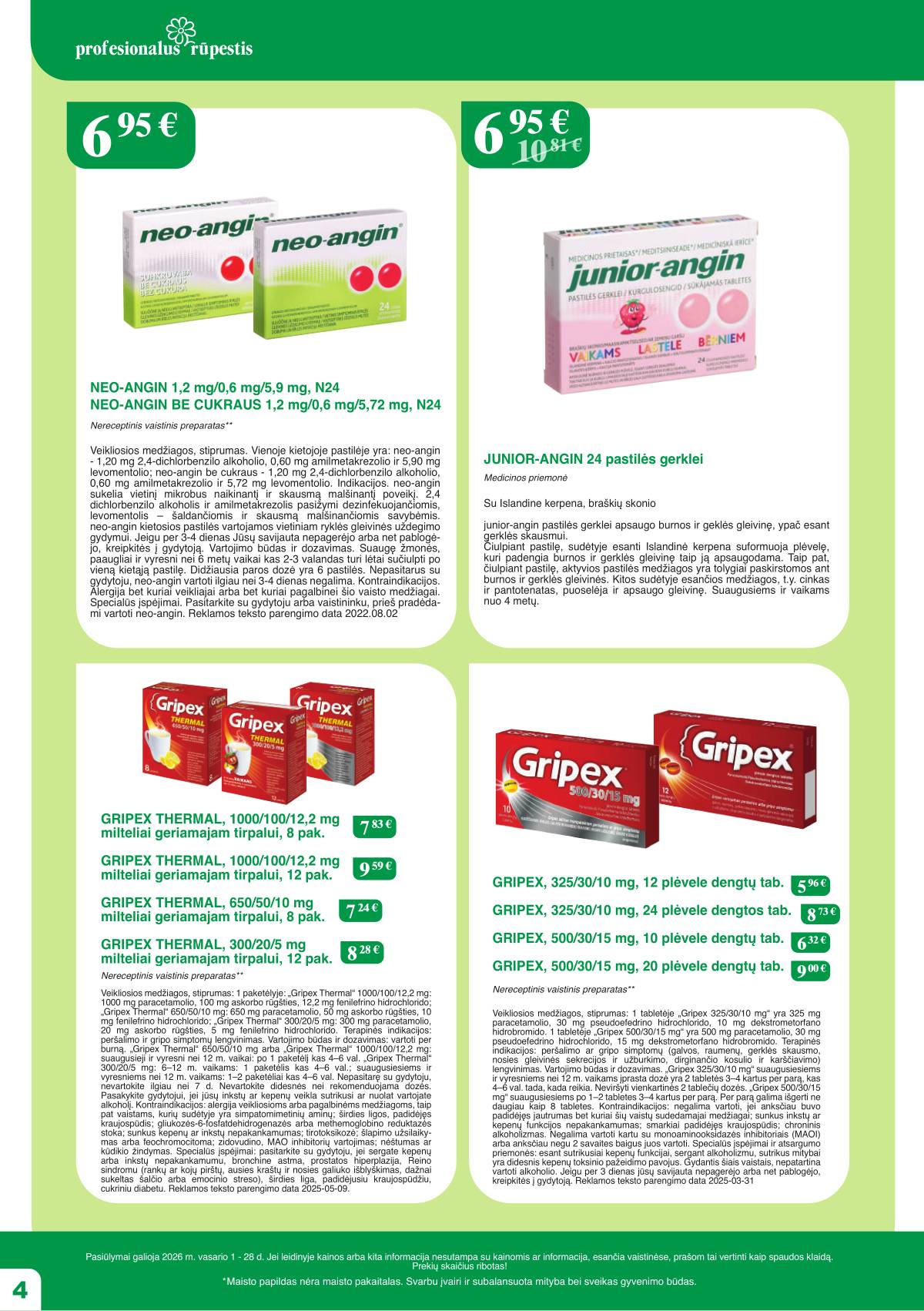 Ramunėlės vaistinė - Ramunėlės vaistinės akcijų leidinys 4 puslapis
