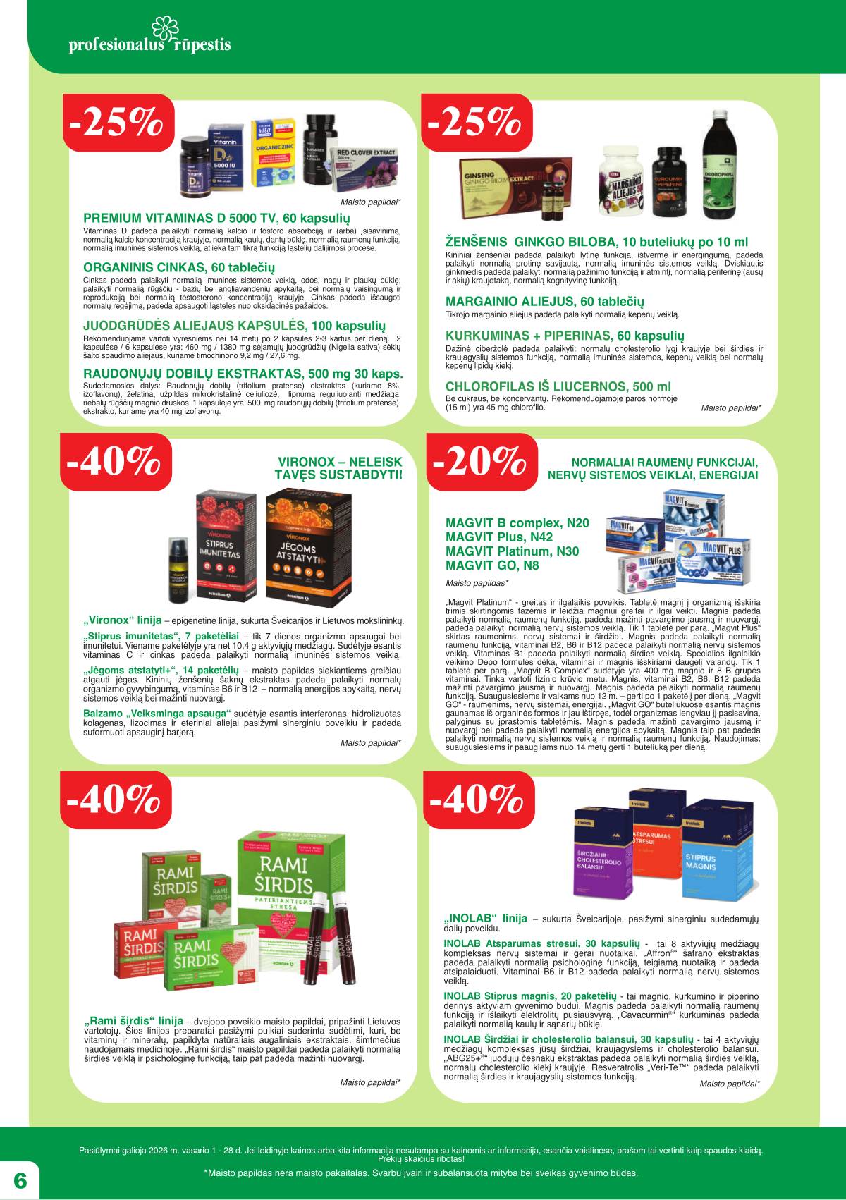 Ramunėlės vaistinė - Ramunėlės vaistinės akcijų leidinys 6 puslapis