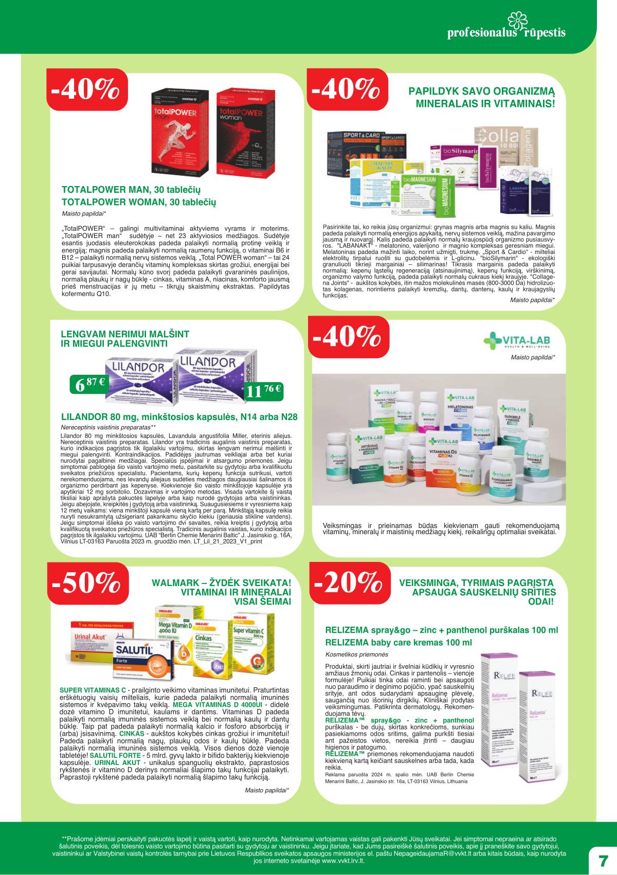 Ramunėlės vaistinė - Ramunėlės vaistinės akcijų leidinys 7 puslapis