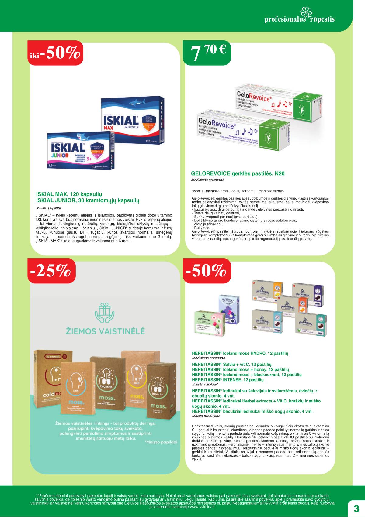 Ramunėlės vaistinė - Ramunėlės vaistinės akcijų leidinys 3 puslapis