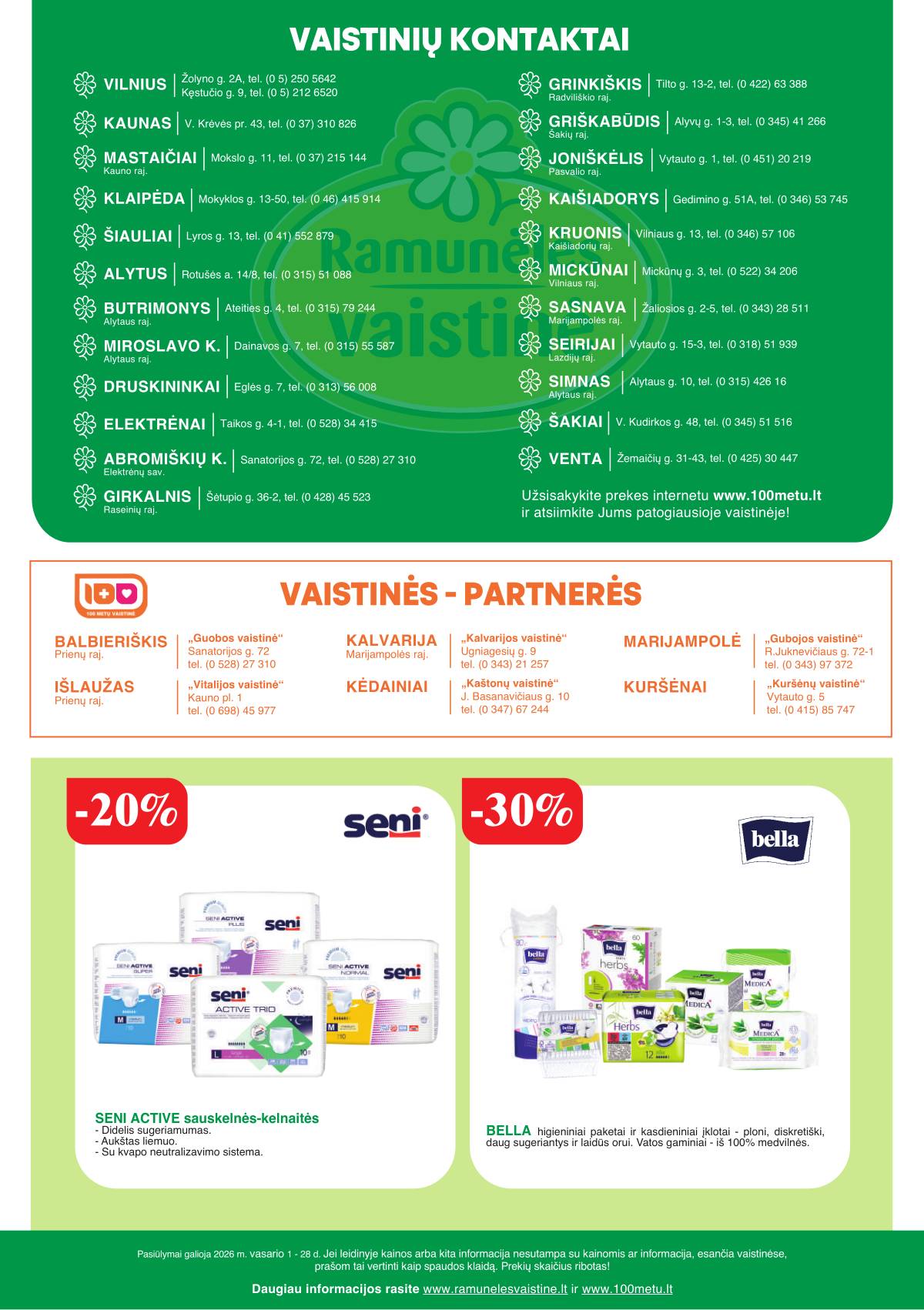 Ramunėlės vaistinė - Ramunėlės vaistinės akcijų leidinys 8 puslapis