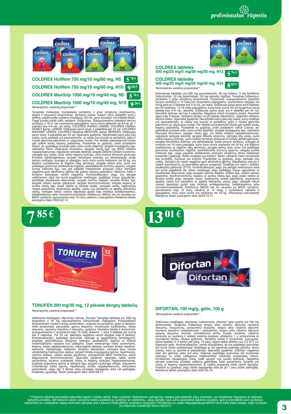 Ramunėlės vaistinė - Ramunėlės vaistinės akcijų leidinys 3 puslapis