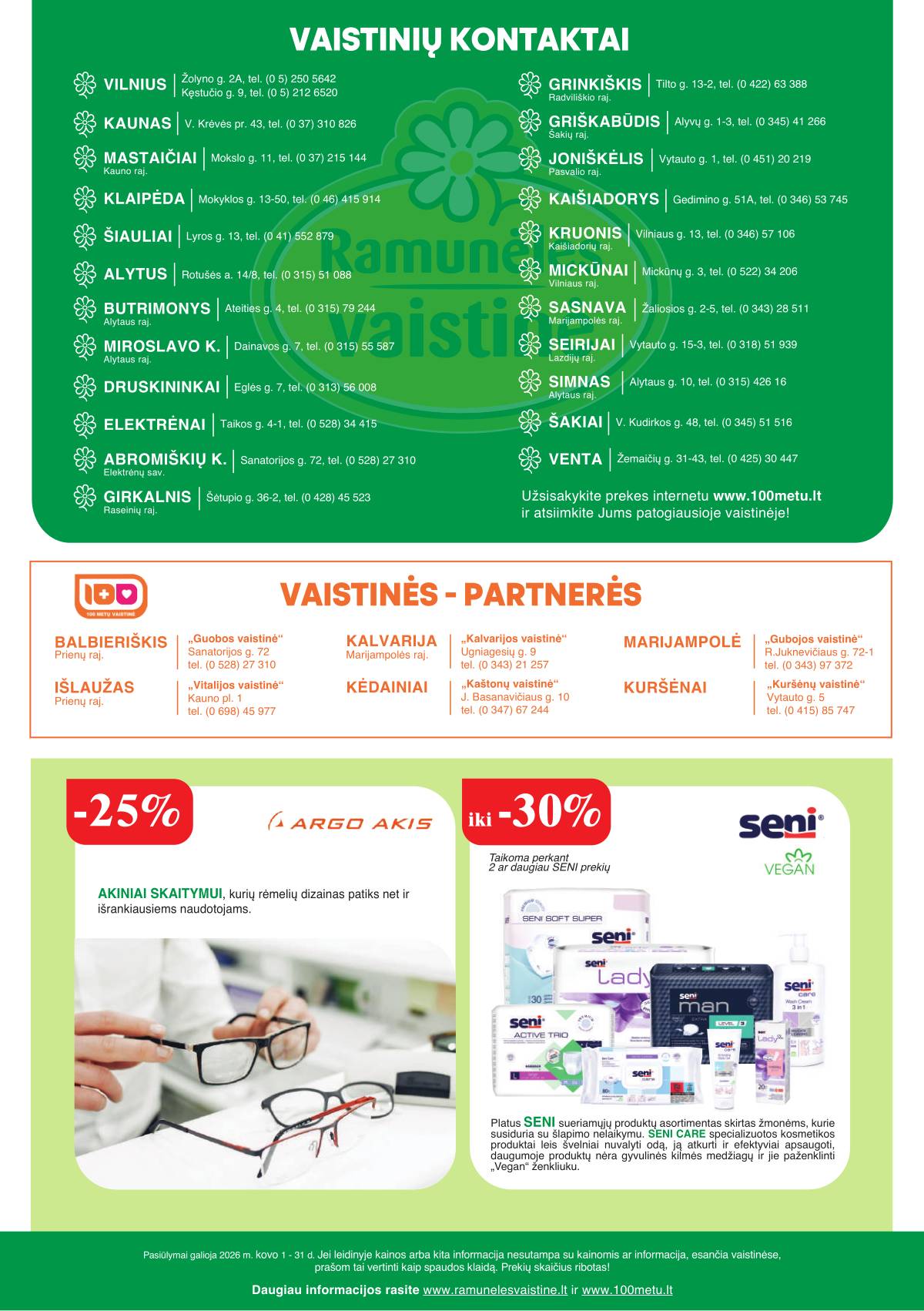 Ramunėlės vaistinė - Ramunėlės vaistinės akcijų leidinys 8 puslapis