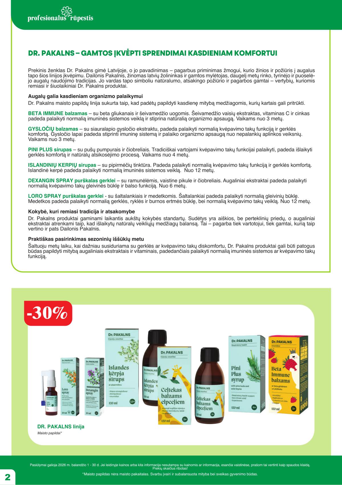 Ramunėlės vaistinė - Ramunėlės vaistinės akcijų leidinys 2 puslapis
