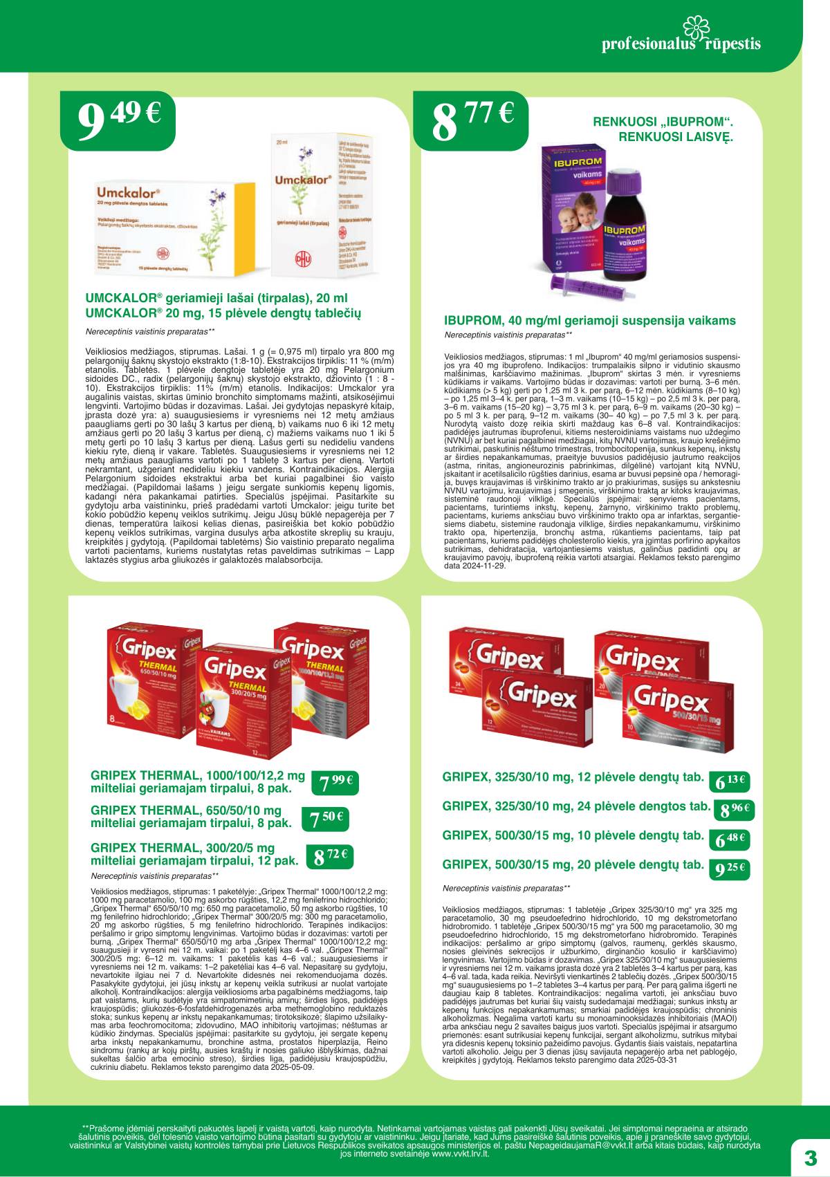 Ramunėlės vaistinė - Ramunėlės vaistinės akcijų leidinys 3 puslapis